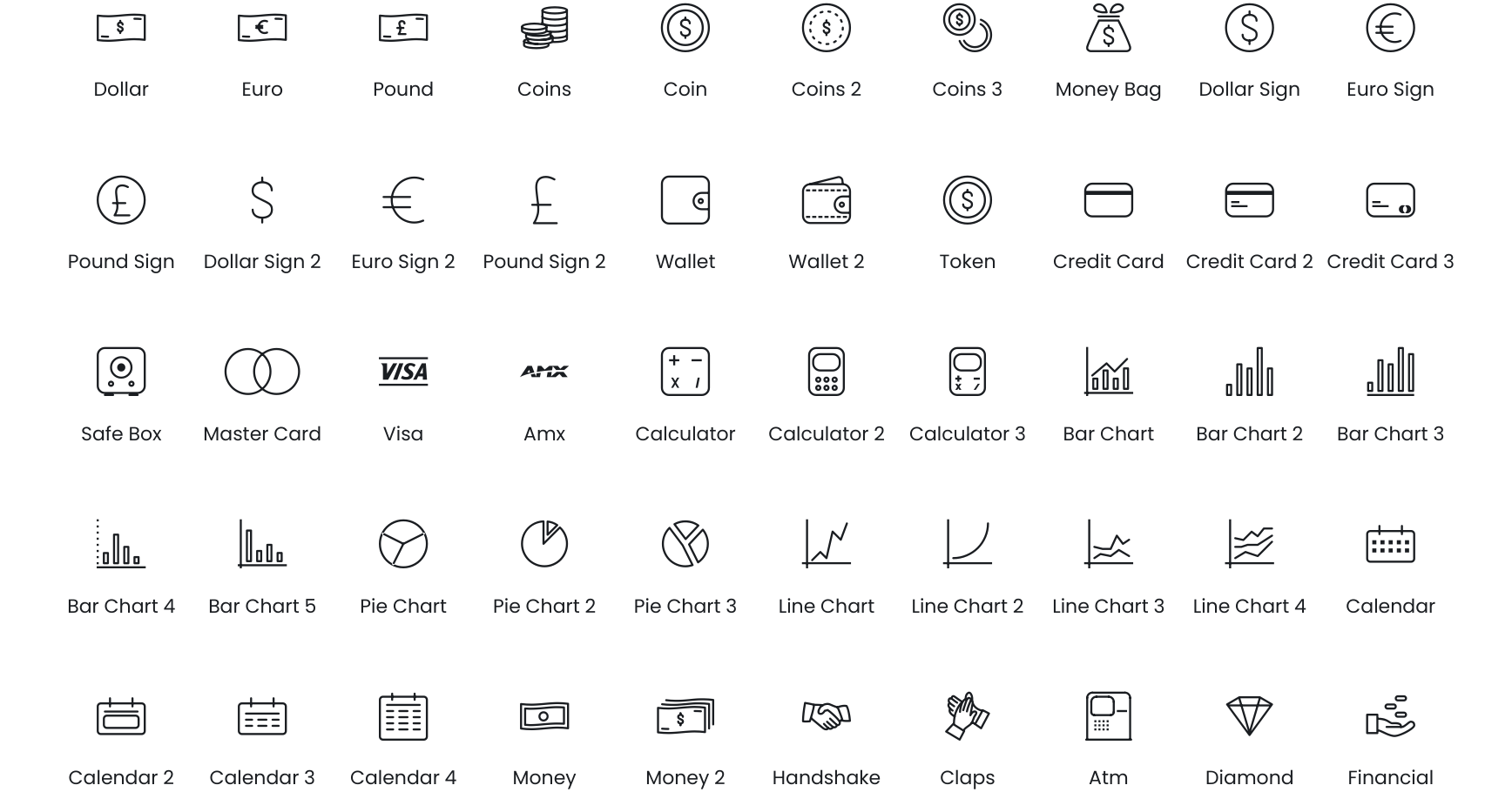 Business & Finance icons