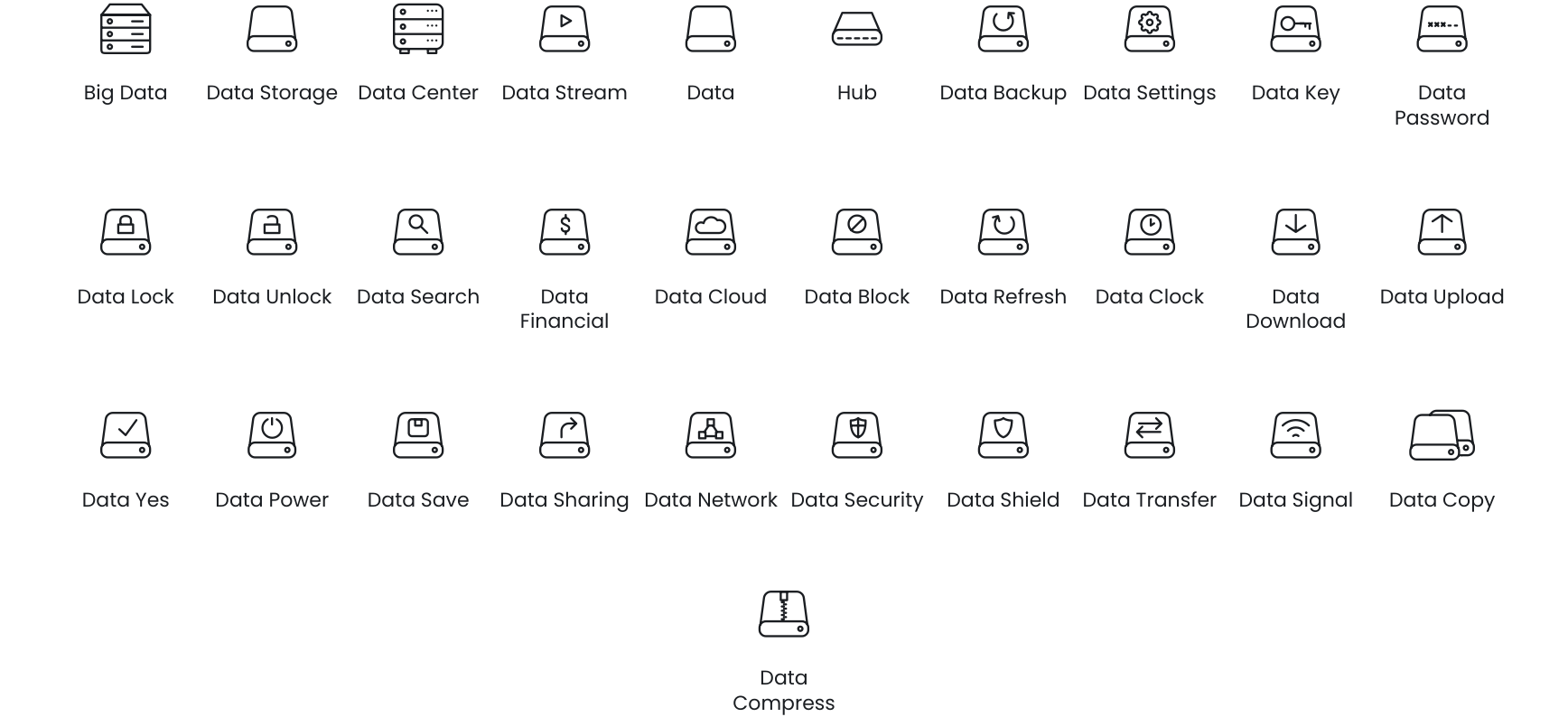 Database icons