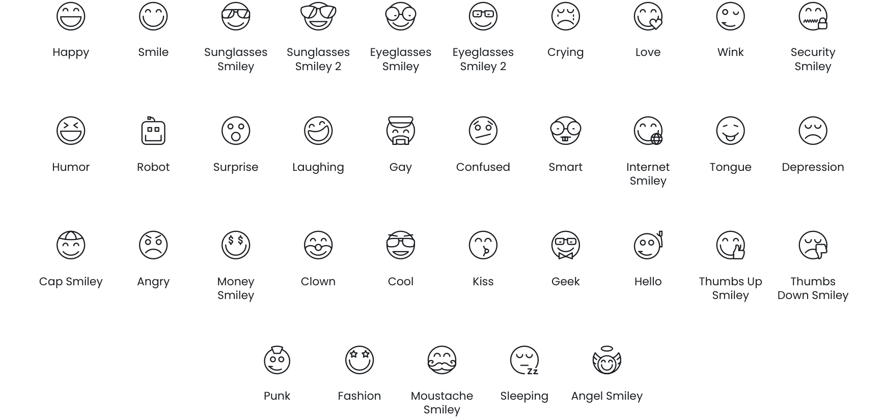 Emoticons icons