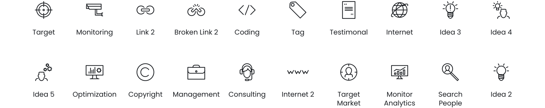 SEO icons