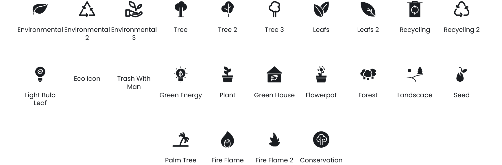 Nature icons