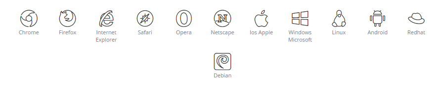 Browsers & Operating Systems icons
