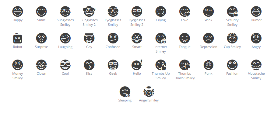 Emoticons icons