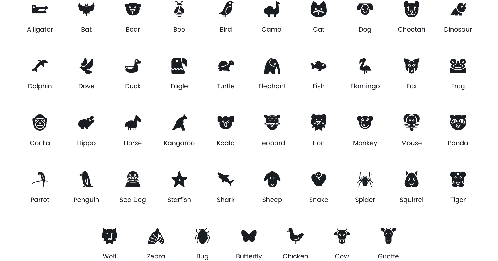 Animals icons