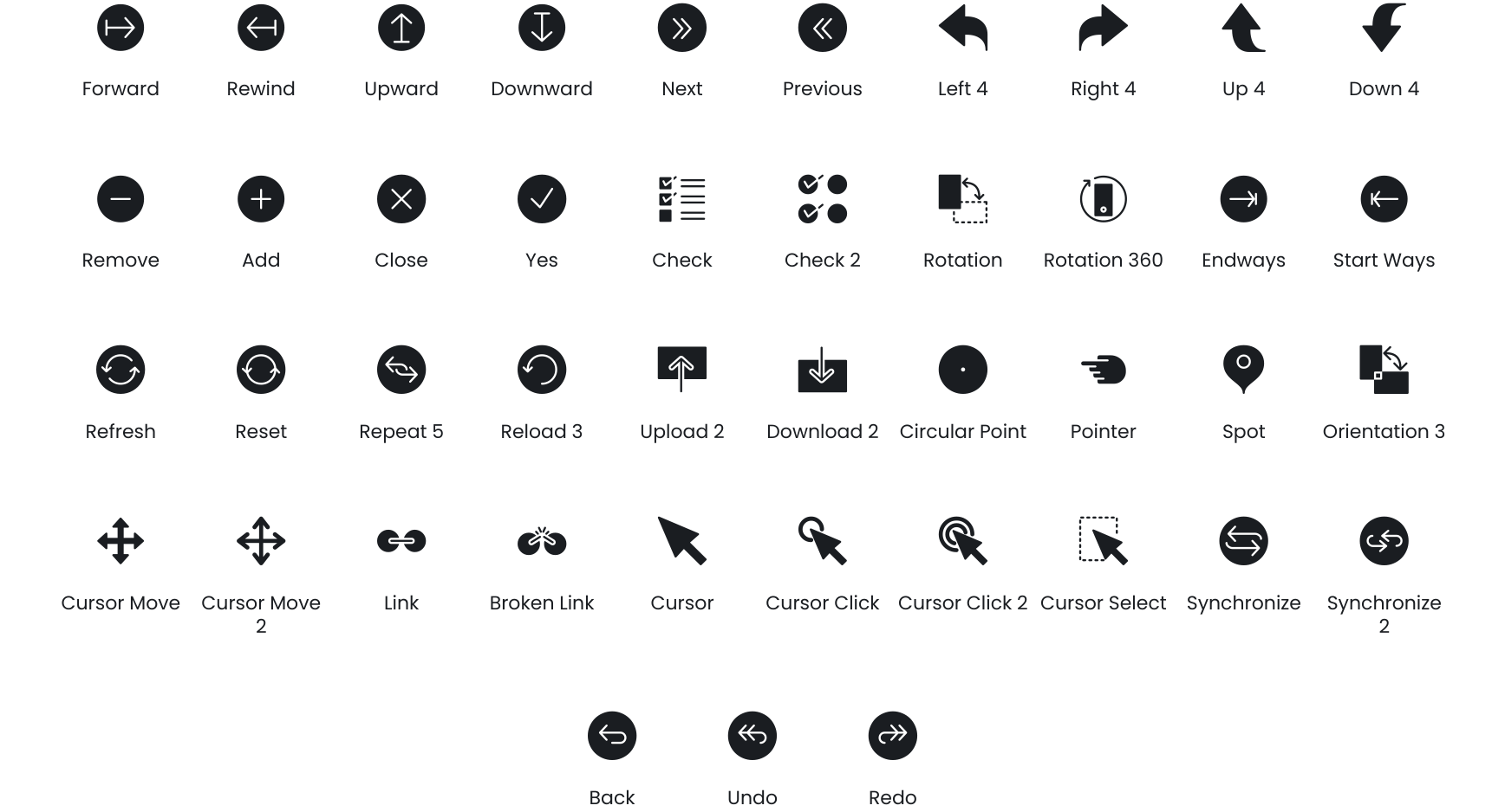 Interface icons